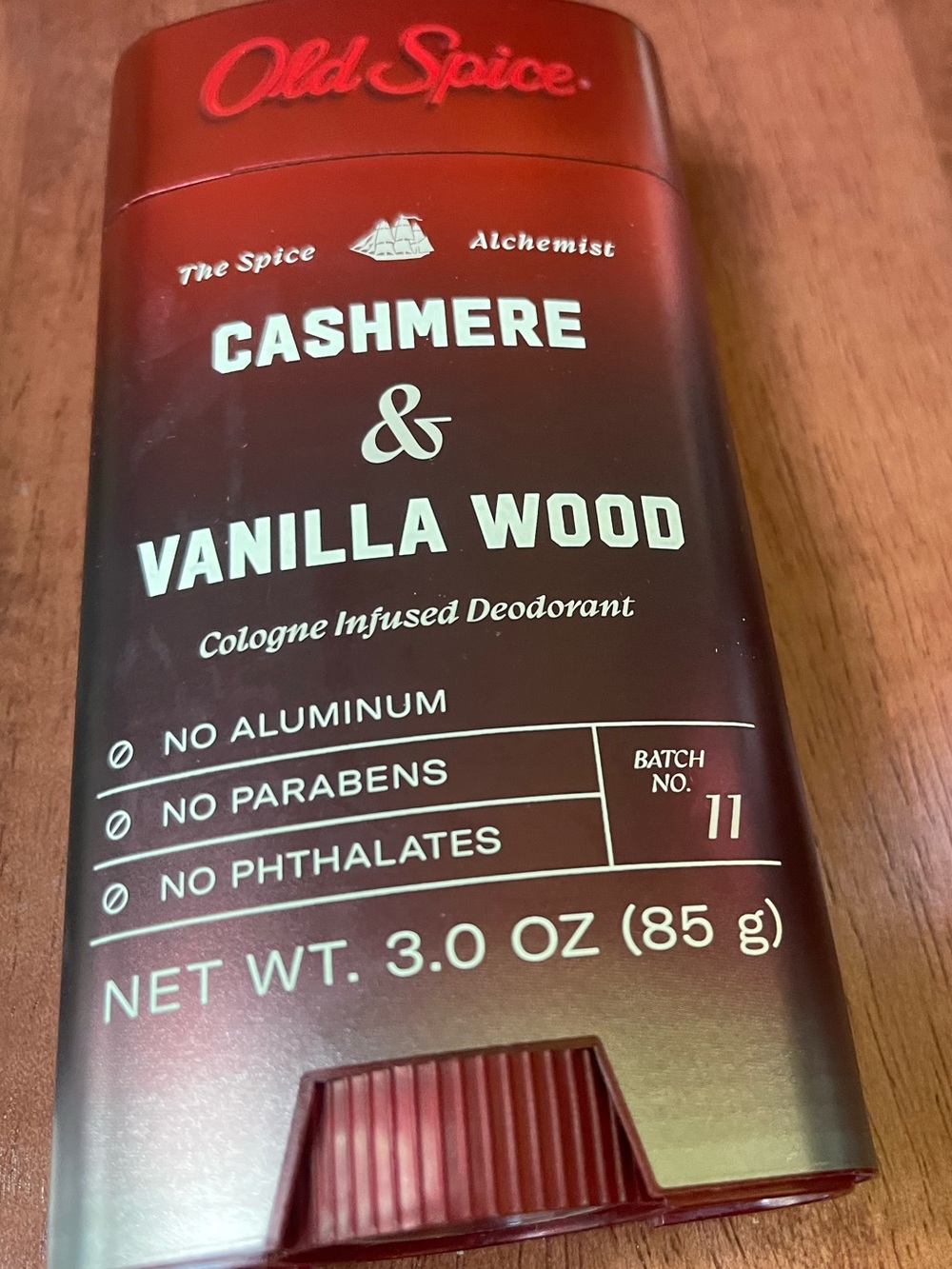 Old Spice Cashmere & Vanilla Wood Cologne Infused Deodorant - Red